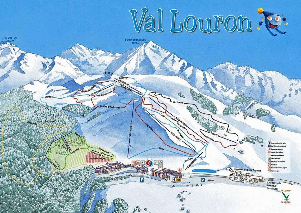Appart 4-6 Pers Au Pied Des Pistes - Val Louron Genos Ngoại thất bức ảnh